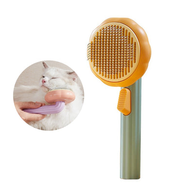 Pet Self Cleaning Shedding Brush