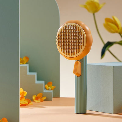Pet Self Cleaning Shedding Brush