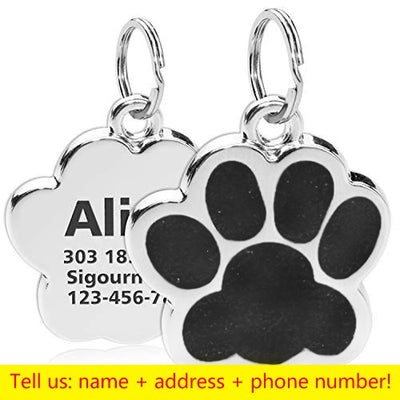 Pet Pendant Metal Keyring Collar