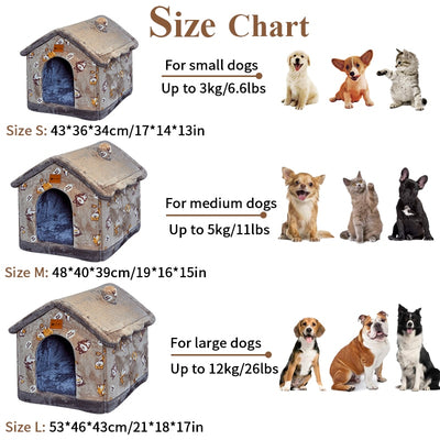 Foldable Dog Bed House