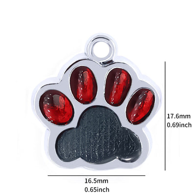 Pet Pendant Metal Keyring Collar