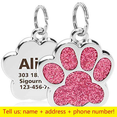 Pet Pendant Metal Keyring Collar