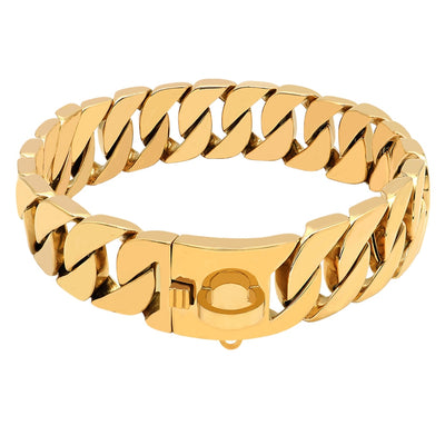 Strong Metal Dog Chain Collars