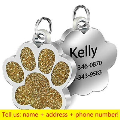 Pet Pendant Metal Keyring Collar