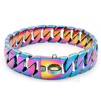 Strong Metal Dog Chain Collars