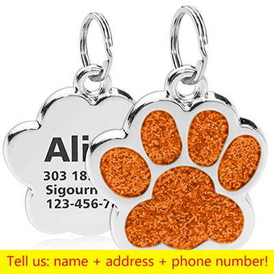 Pet Pendant Metal Keyring Collar