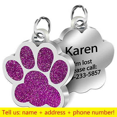 Pet Pendant Metal Keyring Collar
